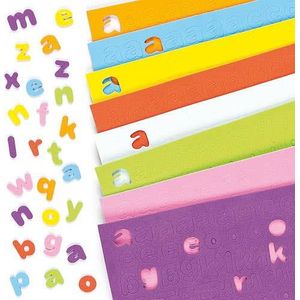 Kleine letter stickers van foam (1100 stuks) Accessoires knutselen