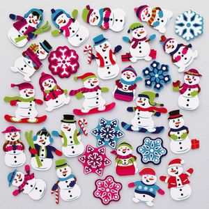 Sneeuwpop Stickers van Foam  (200 stuks) Kerst Ambachtelijke Benodigdheden