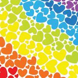 Regenboog Hart Stickers van Foam  (210 stuks) Accessoires knutselen