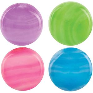 Baker Ross FC231 Lichtgevende Galaxy Ballen - Pak van 4 | Stuiterballen voor kinderen | Leuk voor kinderfeestzakjes