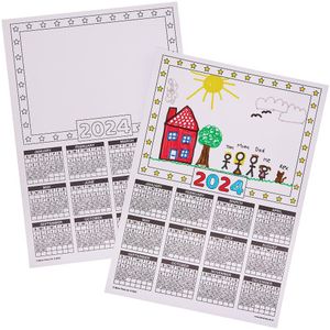 Kalender Blanco 2024  (12 stuks)