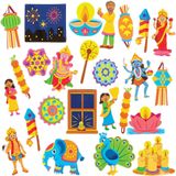 Diwali Schuim Stickers Voordeelpakket  (200 stuks)