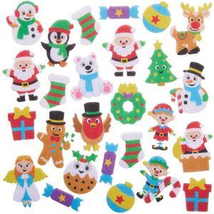 Kerst Vilten Stickers (80 stuks) Kerst Ambachtelijke Benodigdheden