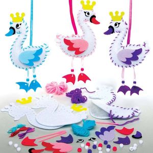 Zwaan Prinses Decoratie Naaisets  (3 stuks) Naai Sets