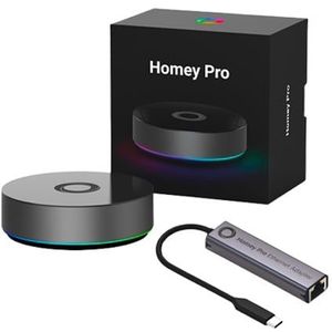 Homey Pro met Ethernet Adapter | Werkt met Apple HomeKit | Smart Home Hub