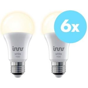 Innr E27 White 1055lm Bulb 6-Pack | Zigbee Warm Wit Lamp | Slimme lamp | Werkt met Philips Hue