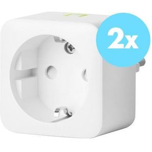 ROBB SMARRT Slimme Zigbee Stekker Dimbaar 200W Wit 2-Pack | Slimme stekker | Werkt met Philips Hue