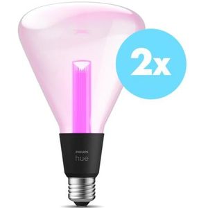 Philips Hue Lightguide E27 Triangle 2-Pack | Werkt met Apple HomeKit | Slimme lamp