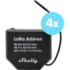 Shelly LoRa Add-on Signaal Versterker 4-Pack