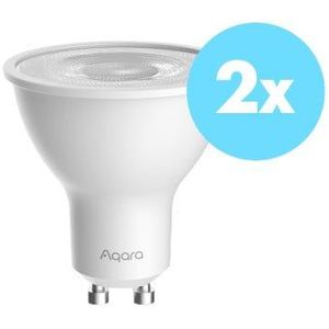 Aqara LED Bulb T2 GU10 Dimbare Spot CCT 2-Pack | Werkt met Apple HomeKit | Slimme lamp