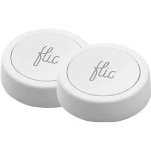 Flic 2 Smart Button Afstandsbediening Duo Pack | Werkt met Apple HomeKit | Draadloze schakelaar