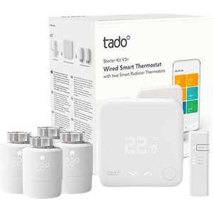 tado Thermostaat V3+ Starterskit 4 Slimme Radiatorknoppen | Werkt met Apple HomeKit