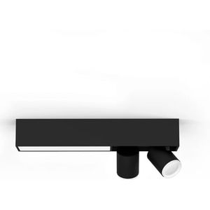 Philips Hue Centris White Color Ambiance Opbouwspot 2 Zwart | Werkt met Apple HomeKit | Slimme lamp