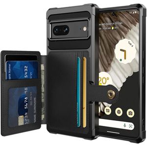 Google Pixel 7 Magnetic Card Holder Hybrid Case  - Black