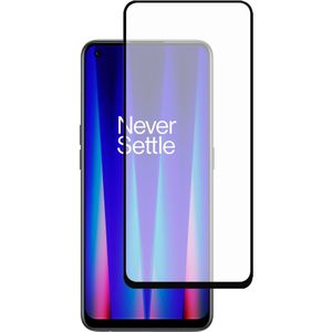 Full Cover Screenprotector OnePlus Nord CE2 Tempered Glass - black
