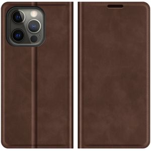 iPhone 13 Pro Max Magnetic Wallet Case - Brown