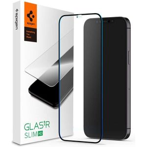 Spigen Screenprotector Full Cover Glass Apple iPhone 12 Pro Max Black AGL01468