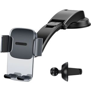 Baseus Easy Control Clamp Car Mount Phone Holder Air Vent/Dashboard (Grey)