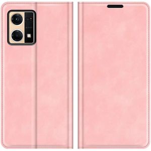 Oppo Reno7 Wallet Case Magnetic - Pink