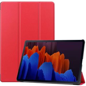Samsung Galaxy Tab S7 Plus Smart Tri-Fold Case (Red)