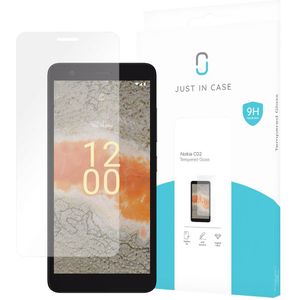 Nokia C02 Tempered Glass -  Screenprotector - Clear
