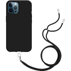 iPhone 12 Pro Max Necklace TPU Case - Black