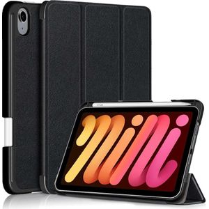 Apple iPad Mini 6 2021 Smart Tri-Fold Case With Pen Slot (Black)