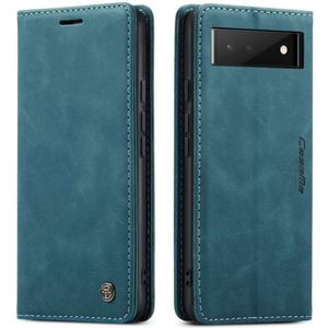 CASEME Google Pixel 6 Retro Wallet Case - Blue