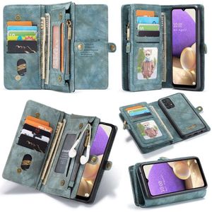 CASEME Samsung Galaxy A32 5G Vintage Portemonnee Hoesje - Blue