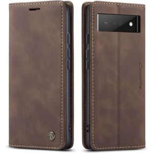 CASEME Google Pixel 6 Pro Retro Wallet Case - Coffee