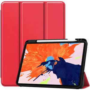 Apple iPad Pro 12.9 2020 Smart Tri-Fold Case With Pen Slot (Red)