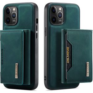 DG Ming iPhone 12 Pro Max 2 in 1 Magnetic Wallet Back Cover - (Blue)