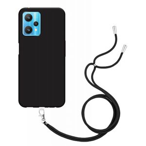 Realme 9 Pro Soft TPU Case with Strap - (Black)