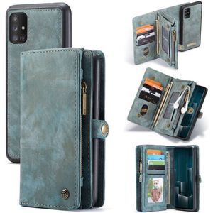 CASEME Samsung Galaxy A71 Vintage Portemonnee Hoesje - Blue