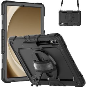 Samsung Galaxy Tab S9+ / S9 FE+ - Shockproof Rotating 360 Case - Black