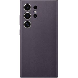 Samsung Galaxy S24 Ultra Vegan Leather Cover (Dark Violet) - GP-FPS928HCAVW