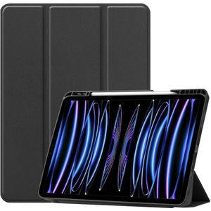 Apple iPad Pro 12.9 2021/2022 Smart Tri-Fold Case With Pen Slot (Black)