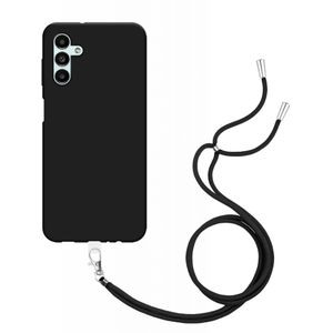 Samsung Galaxy A13 5G Soft TPU Case with Strap - (Black)