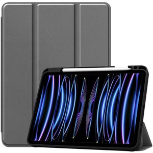 Apple iPad Pro 11 2021/2022 Smart Tri-Fold Case With Pencil Slot (Grey)