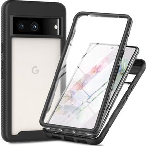 Google Pixel 7a - 360 Full Cover Defense Case - Black