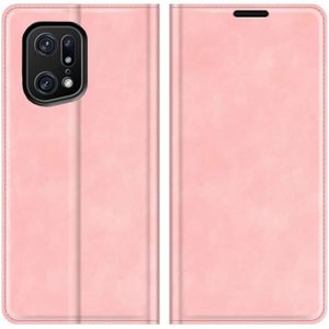Oppo Find X5 Pro Wallet Case Magnetic - Pink