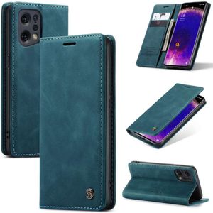 CASEME Oppo Find X5 Retro Wallet Case - Blue