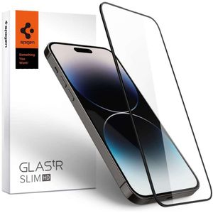 Spigen Screenprotector Full Cover Glass Apple iPhone 14 Pro Max Black AGL05209