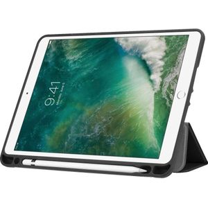 Apple iPad 9.7 (2017 / 2018) Smart Tri-Fold Case With Pen Slot (Black)