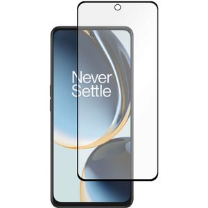 OnePlus Nord CE 3 Lite 5G Full Cover Tempered Glass -  Screenprotector - Black