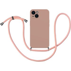iPhone 13 Necklace TPU Case - Light Pink