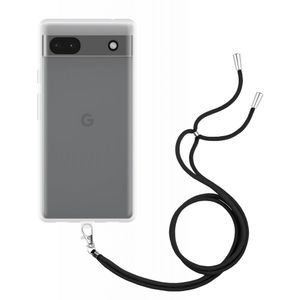 Google Pixel 6a Soft TPU Case with Strap - (Clear)