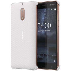 Nokia Carbon Fibre Design Case Nokia 6 (Pearl White) CC-802