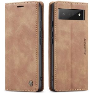 CASEME Google Pixel 6 Pro Retro Wallet Case - Brown
