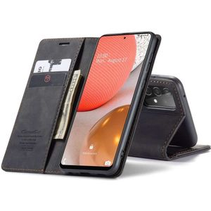 CASEME Samsung Galaxy A72 5G Retro Wallet Case - Black